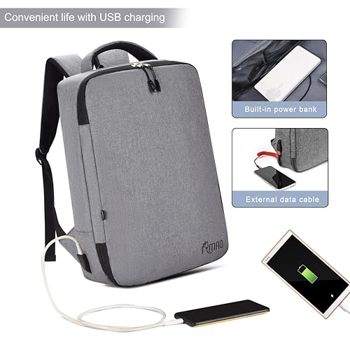Image of IRMAO Large Capacity Classic Fashion Multi Functional Business Backpack Durable Daily Waterproof Travel Laptop Backpack (D HAND)