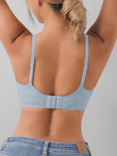 Image of Celary Woman's Bra|| Lightly Padded Wirefree Bra|| with Removable Pad ||Smooth and Soft Cotton Blend Seamless Design||Ultra Lightweight