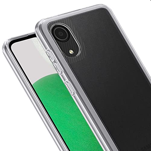 Image of Amazon Brand-Solimo Mobile Cover for Samsung Galaxy A03 Core (Soft & Shockproof Back Case with inbuilt Cushioned Edges), Transparent