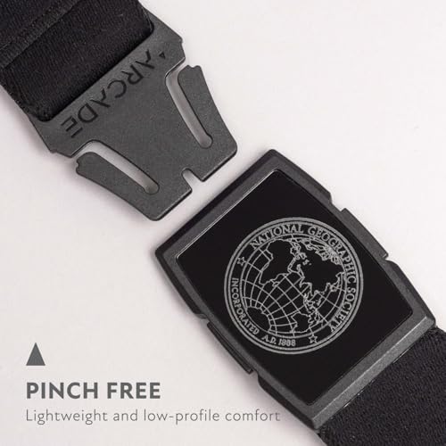 Image of Arcade Belts A2 National Geographic Unisex Adventure Belt, Heavy Duty Stretch, Metal Free Buckle