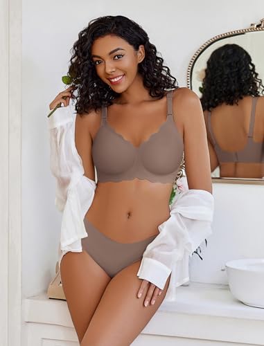 Image of Avidlove Wireless Bras for Women Comfort Seamless Bra Smooth Bralette Everyday Sleep Jelly Bras Regular and Plus