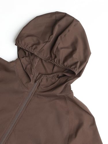 Image of TECHNOSPORT Women's Solid Slim Fit Hooded Jacket with TECHNOWARM+ | Full Zip Polyester Winter Jacket for Sports, Gym, Travel & Casual Wear | Long Sleeve Hooded Activewear with Moisture-Wicking Fabric