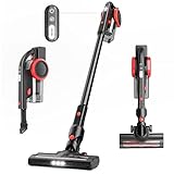 ORFELD Akku Staubsauger, 23000Pa Ultraleichter Staubsauger, Bis zu 50 Min Laufzeit, 6 in 1 Ultraleiser Kabelloser Staubsauger für Hartboden Teppich Haustier Auto Reinigung