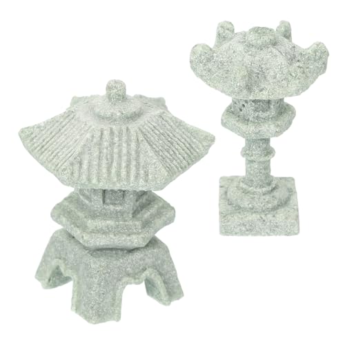 Pagode de jardin zen miniature pour rompre la monotonie des plantes en pot