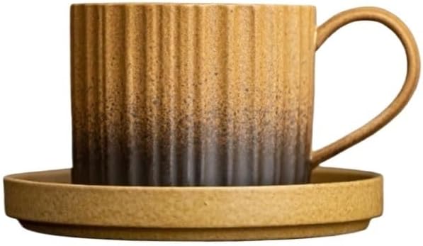 Retro Ceramic Coffee Cup Home Office Hotel Ear Hanging Mug Set