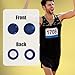 10 Pairs Magnetic Race Bib Clips, Marathon Essentials Race Number Buckle Running Bib Magnets Pins Holder for Runners Field Triathlon Cycling Competition (Navy Blue & Lake Blue)