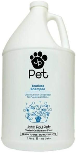 John Paul Pet Tearless Shampoo - Grooming for Dogs and Cats, Clean and Fresh Low PH Formula for Pets, Odor Absorbing, Cruelty Free,…