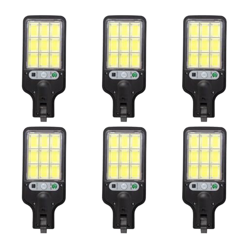 Luces Led - PINCHO - Luces Led Solares para Exteriores, Lamparas sin Cables, Farolillos Solares Exterior, Decoracion Hogar, Jardin - Pack 6 Unidades Negro, Pantalla Translúcida