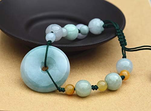 EASTCODE Natural Myanmar Jadeite Stone Bracelet Handmade Carved Lotus with Round Beads Women's Gift Bracelets Jades Jewelry