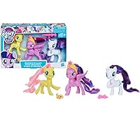 My Little Pony Toy Twilight Sparkle, Rarity & Fluttershy 3-Pack, Intro to Friendship is Magic, Ages 3 and Up