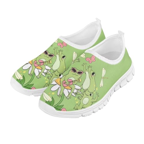 Toddler Boys Girls Shoes Kids Slip On Loafers Lightweight Non Slip Soft Casual Shoes Low Top Sneakers for Running Walking White Sole Size 11-15