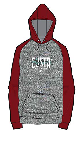 Costa Del Mar Cruz Pullover Hoodie-Heather Grey/Maroon-XL