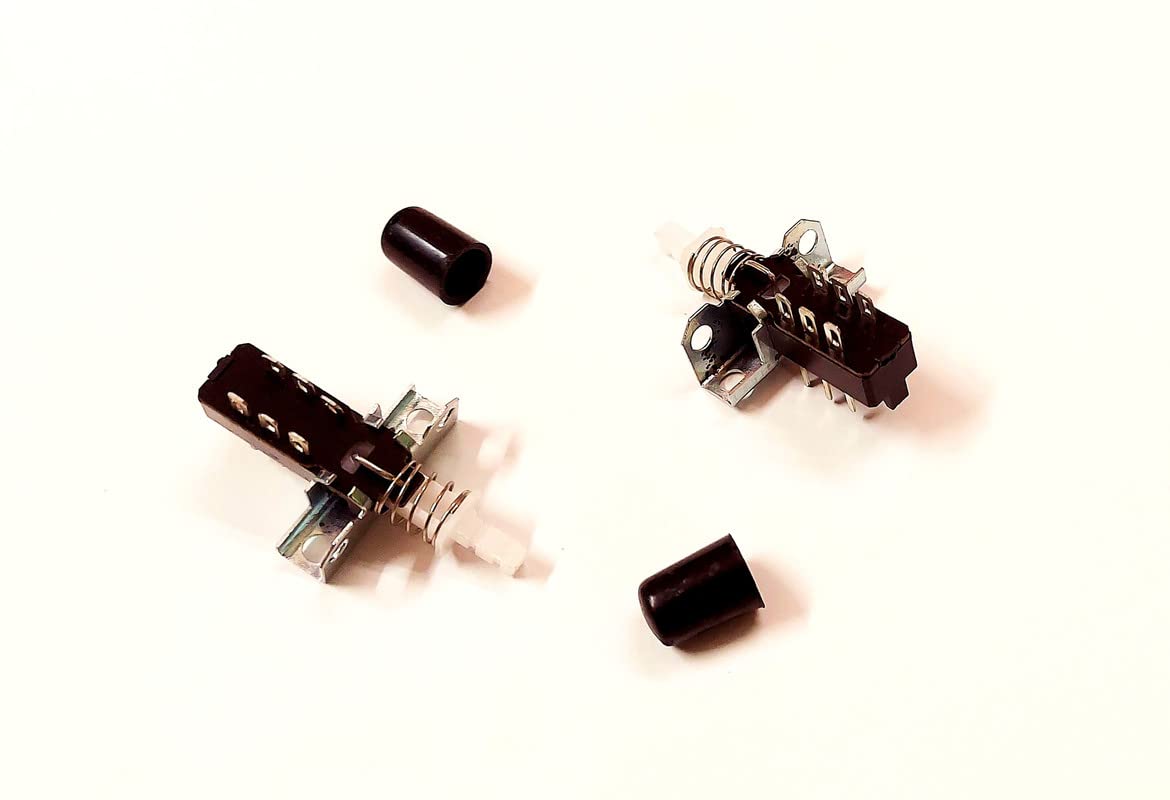 ERH India (Pack of 5) Push ON Off Switch for Amplifiers, Home Theater, DJ etc with Knob 6 Pin Push Switch for Amplifiers - Image 7 thumbnail