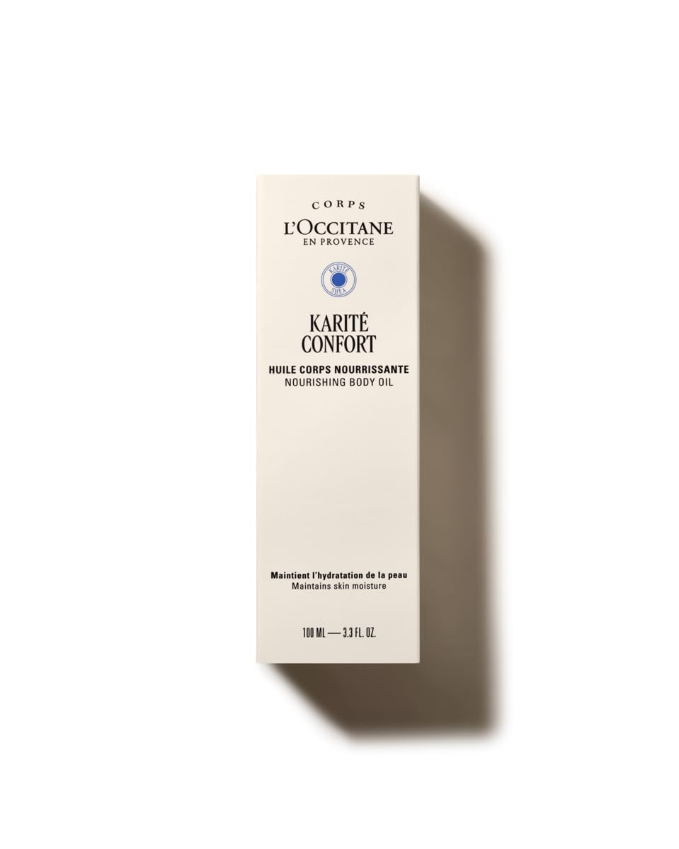 L'Occitane Shea Vücut Bakım Yağı, Shea ve Hint Yağı İçeren Besleyici, 100 ml
