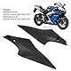 2 Stück Motorrad Tankseitenverkleidung Gastankabdeckung, Schwarz Gastankseitenverkleidung Verkleidung Kompatibel für SUZUKI GSX-R 600 750 2006-2007(Schwarz)