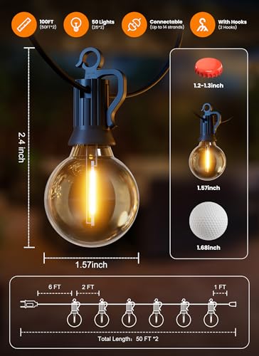 Save 40% on SmartDawn 100FT Waterproof Outdoor LED String Lights - Image 6