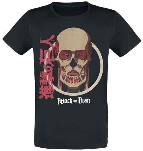 Maillot de sport noir Attack On Titan pour homme avec motif imprimé Titan Colossal