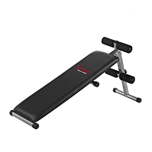Adjustable Leg Rollers Sunny Health Fitness Heavy Duty Sit-Up Bench ...