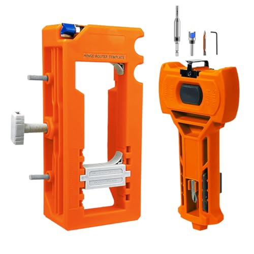 Gabarit de routeur de porte outil d'installation multifonctionnel pour latch et charnière