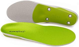 Superfeet GREEN - High Arch Orthotic Support - Cut-To-Fit Shoe Insoles - Men 5.5-7 / Women 6.5-8