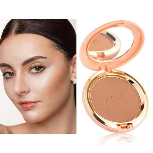 Oulac Brozner Powder Face Makeup – Bronzed Satin Finish, Highly Pigmented, Sun kissed Natrual Look, Also for Blusher, Contour Cream Bronzer, Vegan & Cruelty-Free BS02