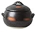 wok Casserole en émail résistant à l'argile à la chaleur de grande capacité casserole en céramique à frire de poêle avec couvre-argile lente (Size : 23cm)