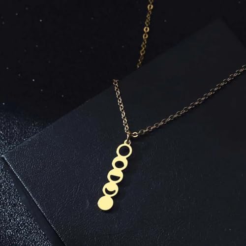 Pendentif millé bijoux femmes argent Sterling Format Space Phase tendance astronomie