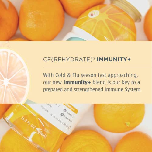 Cf Nutrition Cf(Rehydrate) Immunity+ Electrolyte Solution, Clinical Hydration & Immune System Support, Includes Zinc, Magnesium, Vitamin C, & Vitamin D, Kiwi Strawberry, 16.9 Fl Oz (Pack Of 2) #TOP7