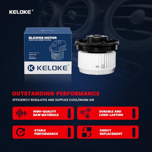 Image of KELOKE HVAC Heater Blower Motor Fan Compatible with Honda | HR-V HRV 2016-2022, L4 1.8L, Sport Utility, with Fan Cage, Replace# 700337 79310T7WA01 BM10086C