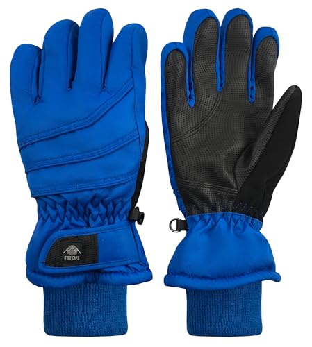 Image of N'Ice Caps Kids Waterproof Winter Thinsulate Warm Gloves | Boys and Girls Snow Ski Gloves with Durable Grippers on Palms, Fingers and Thumbs, 3M Insulation Ideal for Cold Weather