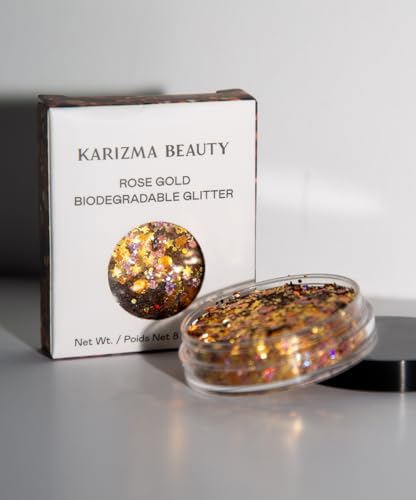 Rose Gold Chunky Glitter ✮ COSMETIC GLITTER KARIZMA ✮ Festival Beauty Makeup Face Body Hair Nails