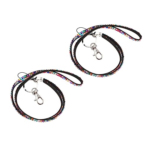 ULDIGI 2 Pçs De Cordão Para Celular Com Strass Para Decoração De Pescoço Cordão Para Pulso Cordão Pa