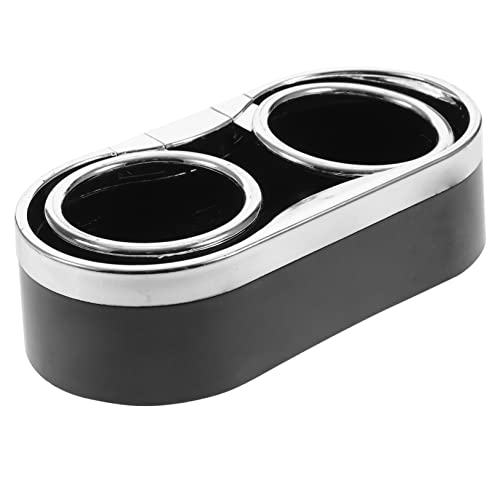 Portavasos doble para coche SUPVOX, plástico, negro
