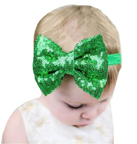 Baby Girl's Lovely Sequins Bowknot Headband Toddler Hairband for Photography Travel Party Festivals (Light Purple, One Size)2