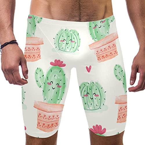Bañador jammer de cactus para hombre ideal para entrenamientos largos de natación