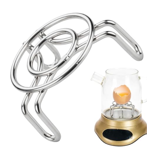 Vaporizador para cocción al vapor, acero inoxidable de grado alimenticio, mini 6 x 6 centímetros, inserto de metal para cocinar huevos, para cocina eléctrica, olla de leche, carne, postres, huevos