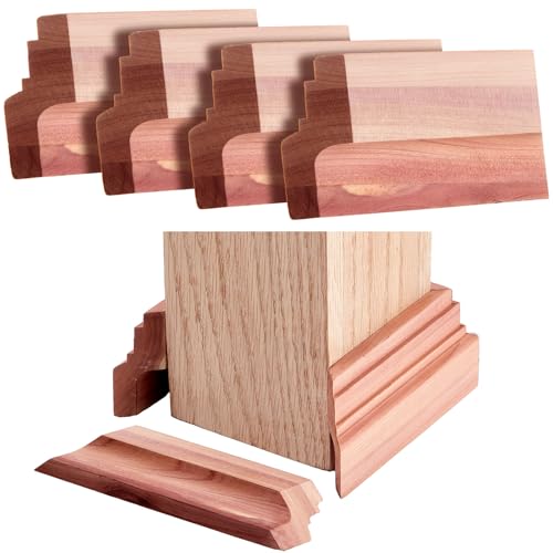 Blulu 2�Z�b�g/ 8�� 4 x 4�C���` �|�X�g�x�[�X�g���� 3.5�C���`�x�[�X�J�o�[�f�b�L�|�X�g�X�J�[�g ���� ���O �e���X �肷�� �肷�� �K�i����