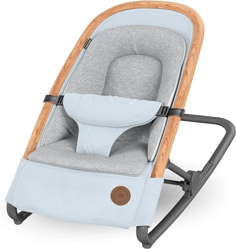 Maxi-Cosi Kori Chaise Transat Bebe 2-en-1, 0-6 Mois, jusqu'à 9 kg, Baby Bouncer, 3 Positions d'Inclinaison, Léger & Compact, Harnais Facile à Installer,...