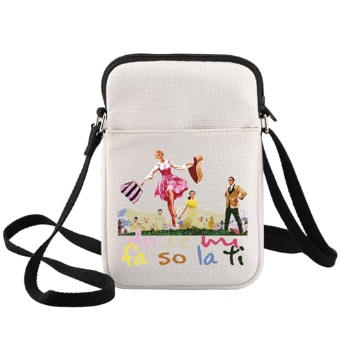 BWWKTOP Sound Musical Crossbody Purse Von Trapp Gift Do Re Mi Fa So La Ti Theater Messenger Bag Drama Musical Merchandise