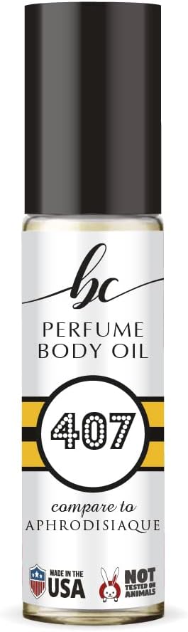 BC Perfume 407 Inspired by A Provocateur Aphrodisiaque For Women Replica Fragrance Body Oil Dupes Alcohol-Free Sample Travel Size Concentrated Long Lasting Roll-On 0.3 Fl Oz/10ml