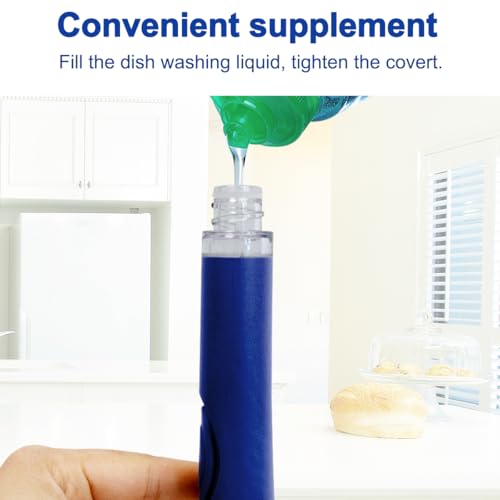 Image of CELOX Dish Sponge with Handle, Dish Scrubber with Soap Dispenser