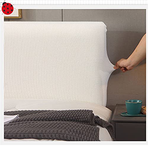 Stretch Bed Headboard Cover Cal King Twin Full Queen Size, Jacquard Headboard Slipcover Dustproof Bed Head Protector Cover for Bedroom Décor (Purple,Full:120cm/47in) - Thumbnail 3