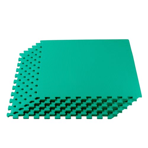 Alfombrillas antifatiga EVA verde tapiz puzle amortiguador protector de suelo 24CG1