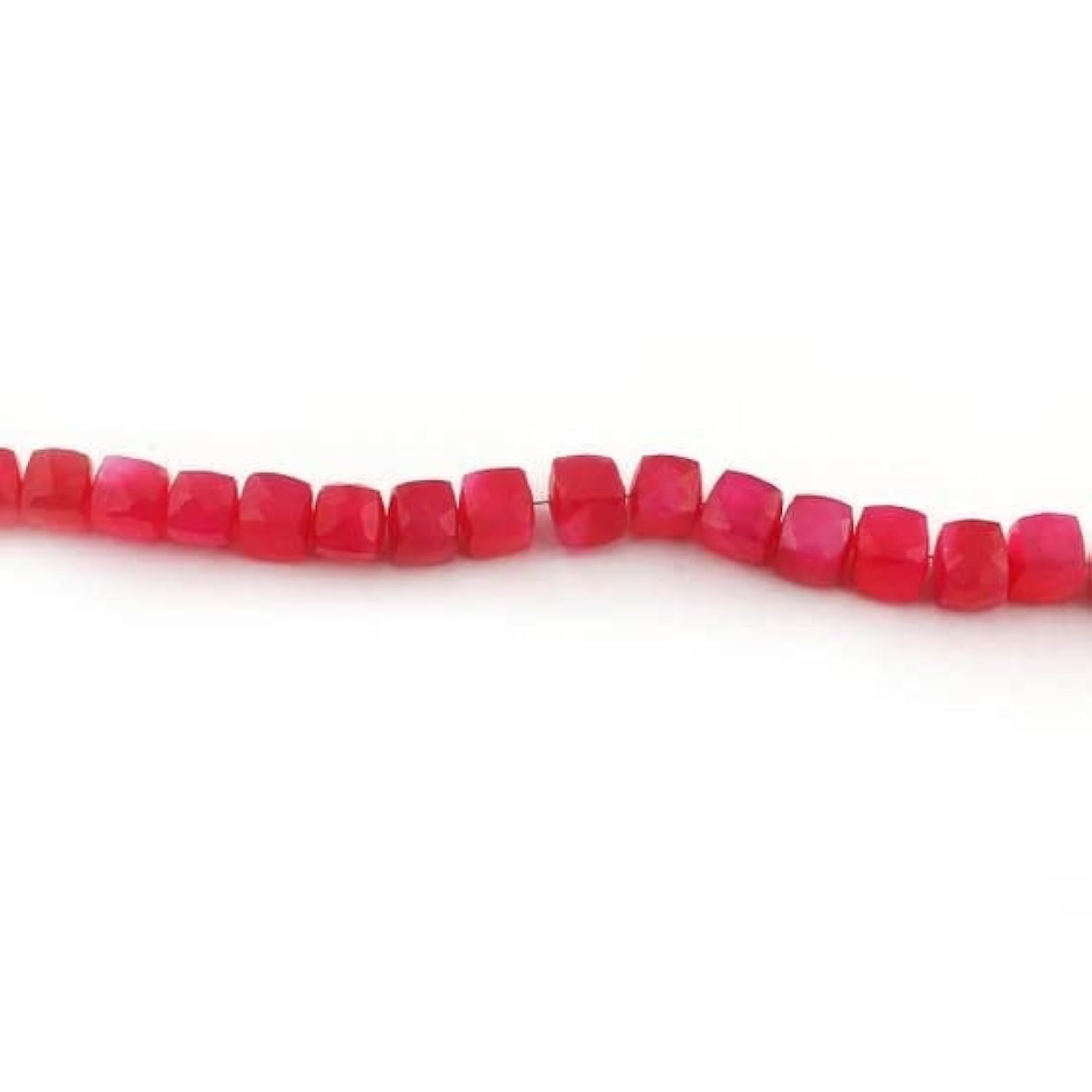 Calcédoine rose en cubes facettés de 7-10mm pour création de bijoux uniques LKBEADS Sb3912