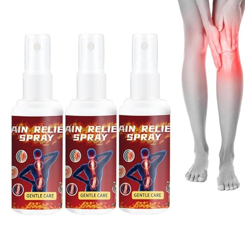 Spray de activación muscular, spray para tensiones musculares, calentamiento articular y muscular de rápida absorción, para lesiones deportivas y control diario del dolor (3pcs)