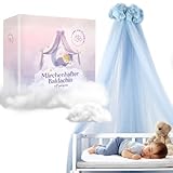 himmelbett blau weiß PREMIUM KINDER & BABYBETT BALDACHIN: Der exklusive Betthimmel in Babyblau besteht aus hochwertig atmungsaktivem 50d Hexagonal Mesh für eine angenehme Luftzirkulation im Raum. Die angebrachten Pompons am Kinderbett Baldachin sind ein wahrer Hingucker und verleihen dem Schlafzimmer eine wohnlich moderne Atmosphäre.