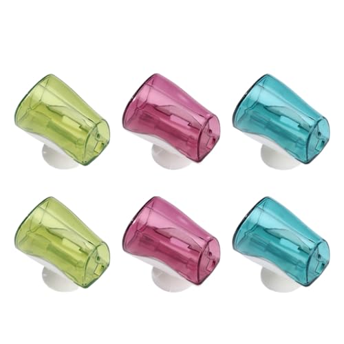 HEANUJJ Funda para Cepillo de Dientes Ventosa 6 Piezas Cubierta Protectora Antiséptica para Pared Tapa para Cepillo Dental Accesorios de Baño Ahorro de Espacio Uso en Color Aleatorio