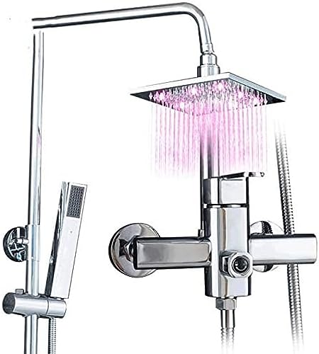 Robinets de bain à double commande avec douchette ABS universelle