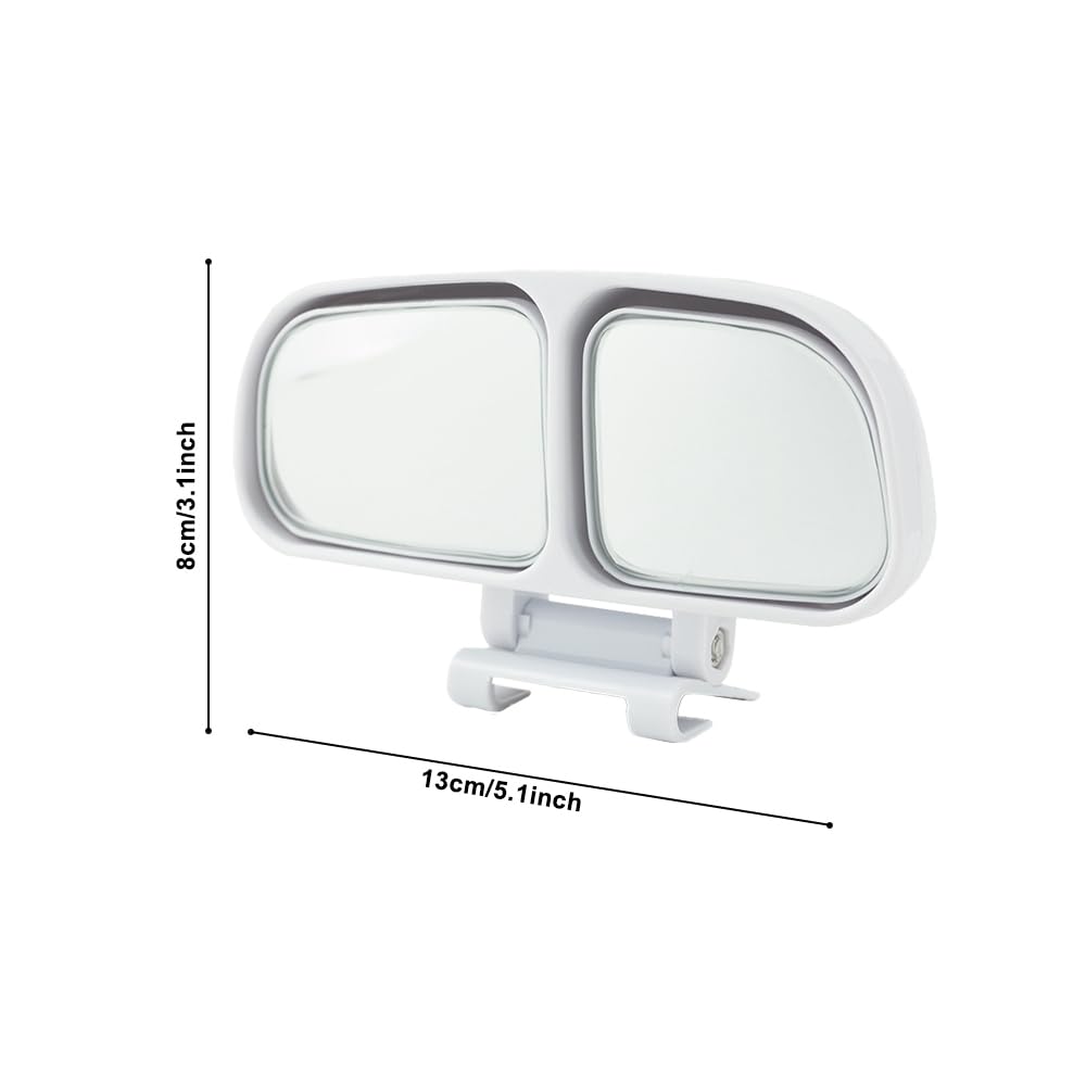 Rétroviseurs Angle Mort - 2 Pièces, Double Lentille, Adhésif Fort, Réglables, Pour Voiture/SUV