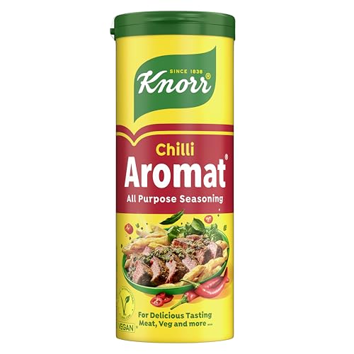 Knorr Aromat Chilli All Purpose Seasoning free from artificial colours and preservatives for vegetables rice pasta or salads 90 g